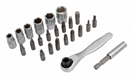 Satra S-R24BS Satra S-R24BS, Bity, nástrčné klíče a ráčna 1/4, sada 24 ks