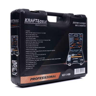 Kraft&Dele KD10468, Sada nářadí 66 ks