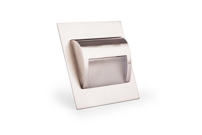 Nástěnné saténové LED osvětlení na schodiště neutrální bílá 1,8W