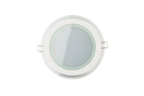LT8040 Zapuštěný kruhový skleněný LED panel bílý 18W