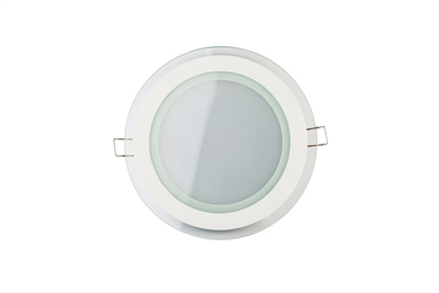 Zapuštěný kruhový skleněný LED panel bílý 18W