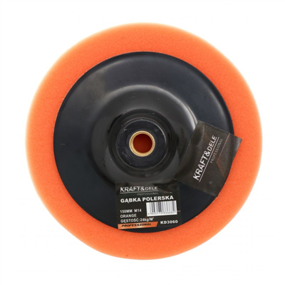 Kraft&Dele KD3060, Leštící houba 150 mm oranžová