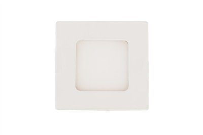 Zapuštěný čtvercový LED panel bílý 3W
