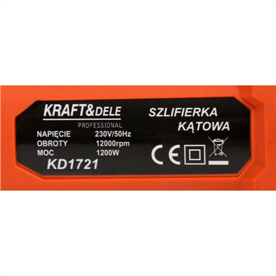 Kraft&Dele KD1721, Úhlová bruska 1200 W