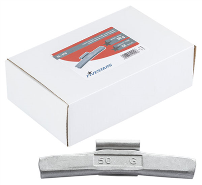 Fivestars FE-50G, Ocelové závaží pro plechové disky Fivestars 50g - 50 ks, 01-00-44