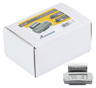 Fivestars FE ALU-10G, Ocelové závaží pro hliníkové disky Fivestars 10g - 100 ks - 01-00-48