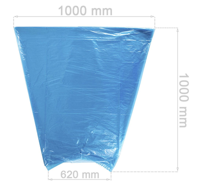 Redats LDP, Modré pytle na pneumatiky, sada 100 ks, 62 cm, 04-03-52