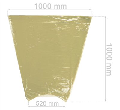 Redats LDPE, Žluté pytle na pneumatiky, sada 10 ks, 52 cm, 04-01-11