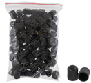 03-00-61 Redats 03-00-61, Černé plastové čepičky na ventily, sada 100 ks