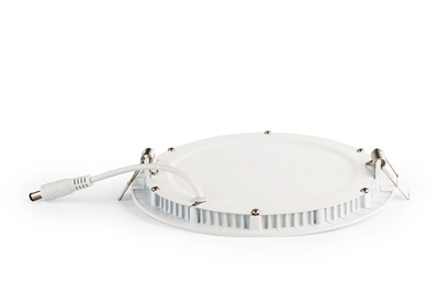 Zapuštěný kruhový LED panel bílý 18W