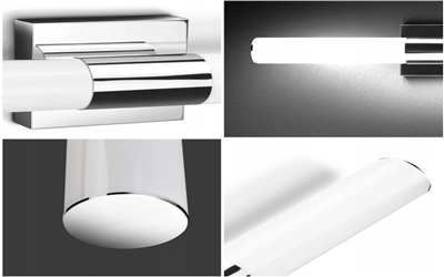 Koupelnové nástěnné LED svítidlo zrcadlové 12W 60 cm bílá neutrální