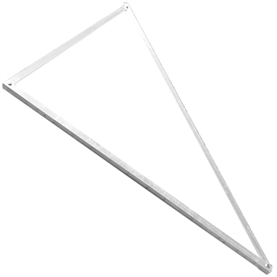 Trojúhelníkový držák pro solární panely, 36 stupňů, 1290x2200x1780 mm