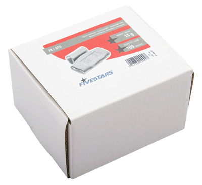 Fivestars FE-15G, Ocelové závaží pro plechové disky Fivestars 15g - 100 ks, 01-00-37