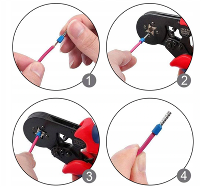 Kabelové dutinky izolované, sada 1200 ks, F01235