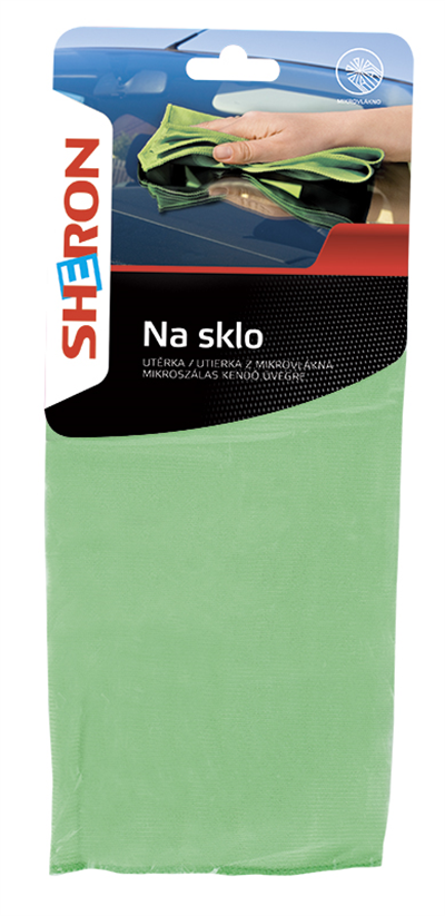 SHERON Utěrka z mikrovlákna na sklo