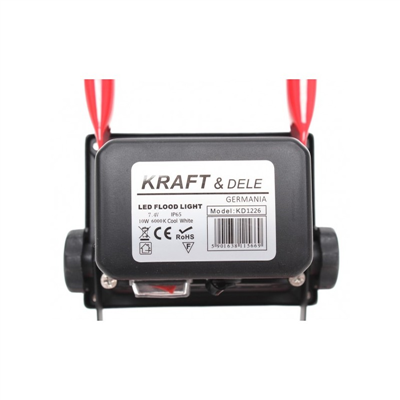 Kraft&Dele KD1228, Halogenová LED stavební lampa | studená | 20W