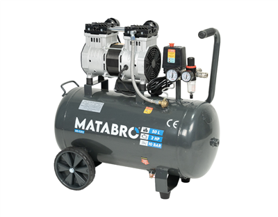 Matabro MB-K202, Bezolejový kompresor 50l, 230V, 2 písty | 2000W