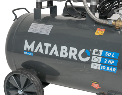 AKČNÍ SET SETMB-K202, Bezolejový kompresor 50l, 230V, 2 písty s příslušenstvím | 2000W | Matabro