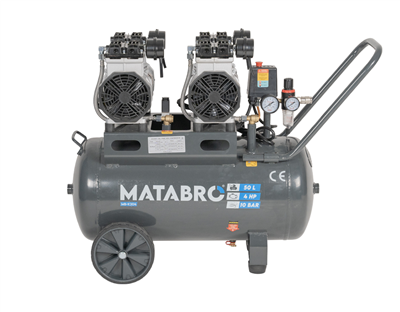 AKČNÍ SET SETMB-K204, Bezolejový kompresor 50l, 230V, 4 písty s příslušenstvím | 4000W | Matabro