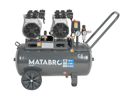 Matabro MB-K203, Bezolejový kompresor 50l, 230V, 4 písty | 2x1500W