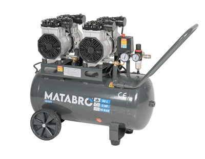 Matabro MB-K203, Bezolejový kompresor 50l, 230V, 4 písty | 2x1500W