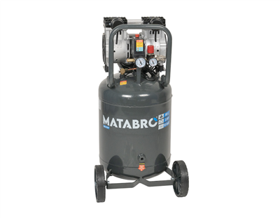 AKČNÍ SET SETMB-K207, Bezolejový vertikální kompresor 50l, 230V, 2 písty, s příslušenstvím | 2000W | 10 BAR | Matabro