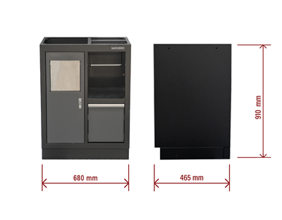 Matabro MB-TGC1301AN, Dílenská skříňka | na odpadky | 680 x 458 x 910 mm