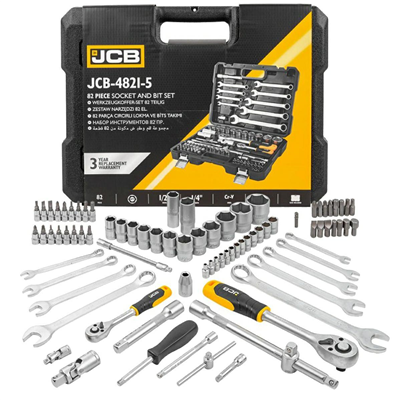 JCB-4821-5, Sada klíčů, hlavic a bitů | 1/2