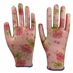 Rukavice zahradní vel. 8 NITRILE flowers pink