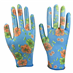 Rukavice zahradní vel. 10 NITRILE flowers blue