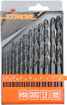 Sthor TO-22180 Sada vrtáků na kov 13 ks