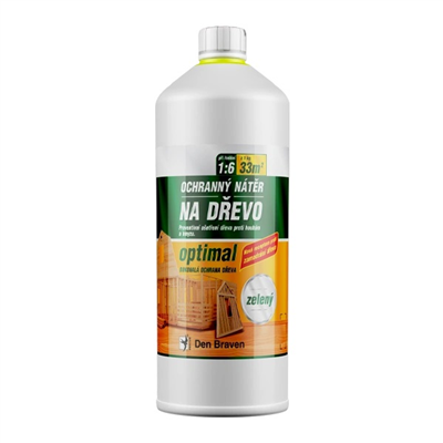 Ochranný nátěr na dřevo OPTIMAL 5kg zelený