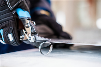 Karosářské nůžky na plech | Délka 180 mm, délka břitu 20 mm, stříhání plechu do 1,2 mm