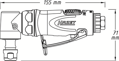 Stopková bruska zahnutá | 155 mm, 224 W, 2000-20000 ot./min
