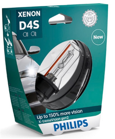 PHILPS Xenon X-tremeVision gen2 D4S + 150%