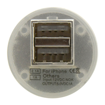 07680 Nabíječka telefonu 12V 2,1A (Iphone 4-8, miniUSB, microUSB, USB-C)