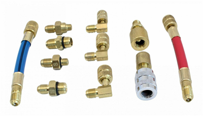 Adaptéry pre servisné zariadenie klimatizácie, chladivo R12 R134a - SATRA