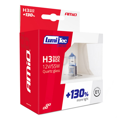 Halogénový DUO blister (2ks) H3 12V 55W sada LumiTec LIMITED +130%
