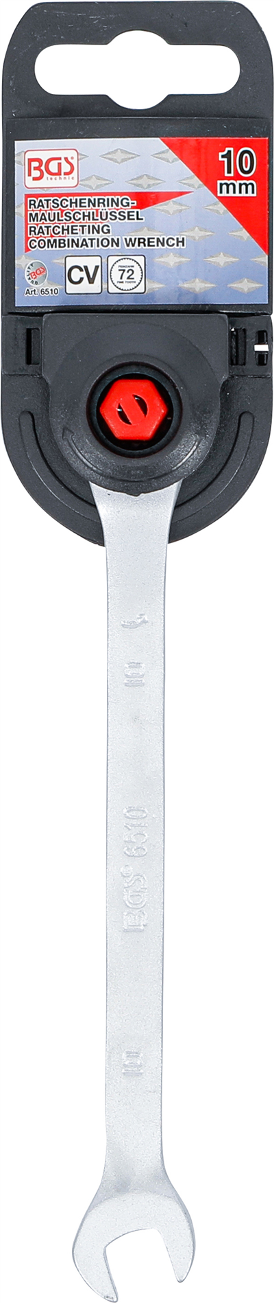 BGS 6510, Ráčnový očkoplochý klíč 10 mm